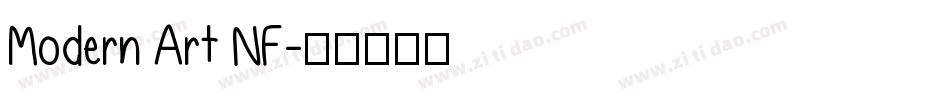 Modern Art NF字体转换